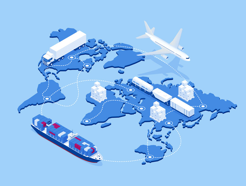 Fournisseur de solutions de transport international de marchandises